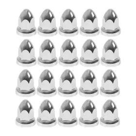 In2743299al Findmall 20 Pcs Chrome Semi Truck Lug Nut Covers 33mm Push-on Bullet Style 2-3/8 Inch New