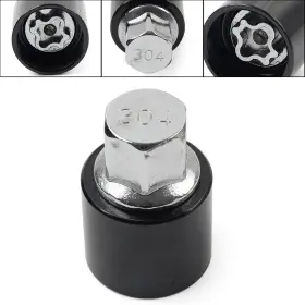 Flashbuyeasy 550752603672 304 Locking Wheel Bolts Nut Key Anti-theft Screw Tool For Mercedes Benz