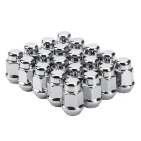 Fy25782 Flycle 20pcs Chrome 1/2-20 Acorn Lug Nuts For Bronco Cherokee Mustang Ranger