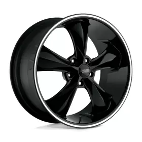 F104208565 Foose 32 F104 Legend Black Machined Lip Stripe 20x8.5 5x114.3 Wheels Set Of Rims