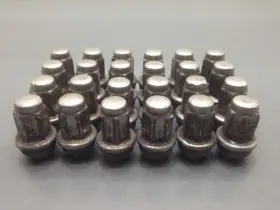 4l3z-1012-a Ford Wheel Lug Nut Set Of 24 Fits 2007-2015 Expedition 77065