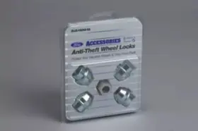 F19z-1a043-a Ford Accessories Genuine Wheel Locks - Zinc-plated For Hidden Lugs