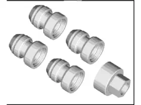Hk2z-1a043-a Ford Genuine Wheel Lock Set