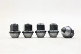 M-1012-mb Ford New Oem M14x1.5 Black Wheel Lug Nuts Set Of 5 Mustang 2015-2019