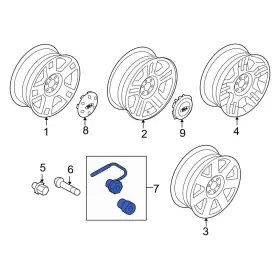 2l1z1a043aa Ford Oe For F-150 2004-2008 Wheel Lock Set