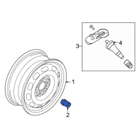 2t1z1012a Ford Oe For Transit Connect 2010-2011 Wheel Lug Nut