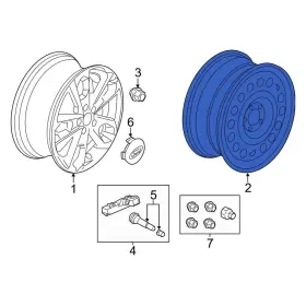 Dt1z1007g Ford Oe For Transit Connect 2014-2018 Wheel