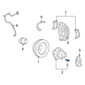F81z1107aa Ford Oe For Excursion 2000-2005 Front Wheel Lug Stud