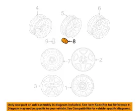 6w4z1012ba Ford Oem 00-06 Ls Thunderbird Wheels Wheels-wheel Nut