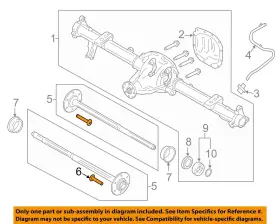 Fcpz1107a Ford Oem 14-23 Bronco Front Suspension Brake Components-wheel Stud