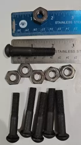 T-2825 Ford Model T 1909-27 Original Wheel Hub Bolt And Stud Nut Set Of 6 Euc Vtg