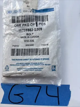 W705952-s309 Ford Genuine Oem Bolt Fits 2004-2011 Ranger Factory Hardware