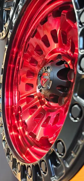 D63217907545 Fuel D632 Zephyr Wheel 17x9 -12 5x127 71.5 Red Single Rim