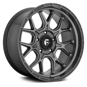 D67218907545 Fuel D672 Tech Wheels 18x9 -12 5x127 71.5 Gunmetal Rims Set Of 4
