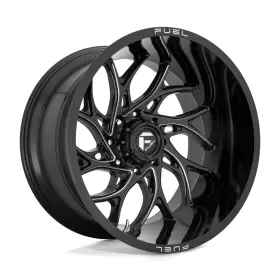 D74120001847 Fuel D741 Runner 1pc Gloss Black Milled Accents 20x10 8x180 -18 Wheel Single Rim