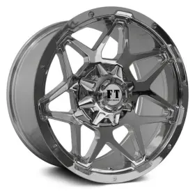 Ft42010818024ch Full Throttle Ft4 Chrome 20x10 8x180 -24 Wheel Single Rim