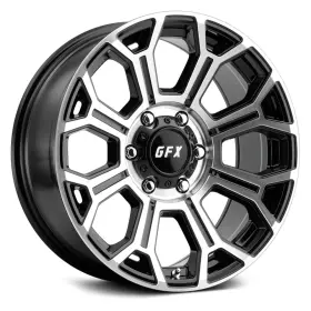 685-8165n6 G-fx Tr19 Wheels 16x8.5 -6 8x165.1 125.2 Black Rims Set Of 4