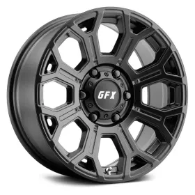890-6135-12 G-fx Tr19 Wheels 18x9 12 6x135 87.1 Black Rims Set Of 4