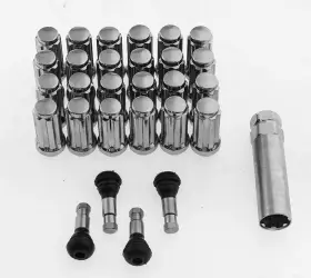 Csk24pcs9 Galaxy Csk24pcs9/16-h51c Lug Nut Kit 24 Pcs 1 Key 9/16 Inch Thread Chrome Finish