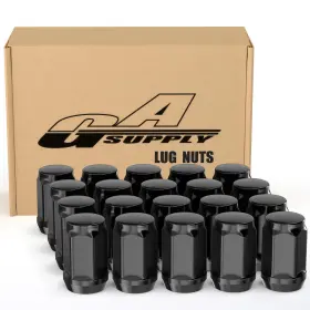 M12x1.5 Gasupply 1907sbk Black Closed End Bulge Acorn Wheel Lug Nuts 20pcs 19mm Hex