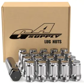 Gasupply 792332916875 12x1.5 Lug Nuts Spline Closed End Chrome Acorn Tuner 1.38 Inch