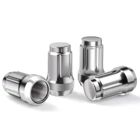 Ga-3804s-4 Gasupply 1/2 Inch 20 Chrome Closed End Lug Nuts 4pack With Socket Key 35mm Tall