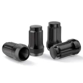 Ga-3806b-4 Gasupply 12x1.25 Black Spline Lug Nuts Closed End Acorn Tuner 60 Conical Seat 4 Pack