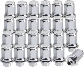 M12x1.5 Gdydi G-n003 Set Of 24 12x1.5mm 13/16 Hex 1.87 Inch Length Oem Factory Mag Chrome