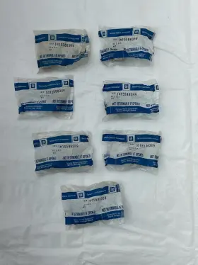 15588389 General Motors Lot Of 7 Nos Gm Lugnuts 1/2-20 Dometop - 13/16 Inch Hex Head 1-15/32 Length