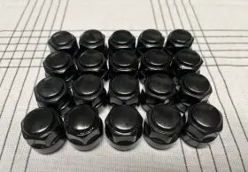 08w42-tg7-100 Genuine Factory American Honda 20 M14-1.5 22mm Black Chrome Lug Nut