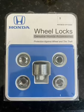 08181-sf1c-0ah Genuine Honda Oem 08181-sf1c-0ah/ 08181sf1c0ah 2009- 2016 Fit Hatchback New Wheel Lock Set Pn 08181-sf1c0ah