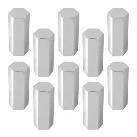 10225sp Gg Grand General Chrome Plastic Hex Flat Top Screwon