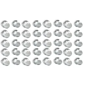 Gt4267536 Globalmart-top 40 Pack Plastic Abs Chrome Semi Truck 33mm Push-on Flanged Lug Nut Covers