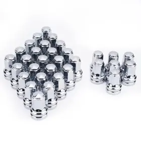 Xlh00016 Globalprince 32 Piece Chrome Wheel Lug Nuts 2017-2024 Ford F250 F350 M14x1.5 Thread Full Set