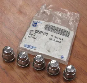 09591701 Gm Nos Oem Lug Nuts Lot Of 5 Chrome Buick Grand National