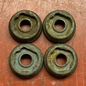 1630033 Gm Set 4 85-92 Gray Code Gr Buick Cadillac Locking Wire Hubcap Lock Nuts