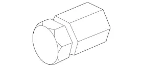 92115769 Gm Genuine Alloy Silver Wheel Nut/bolt Cap