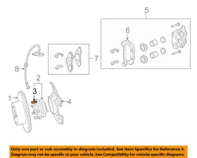 92214183 Gm Oem 04-06 Gto Front Suspension Brake Components-wheel Stud