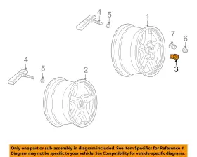 9595165 Gm Oem Chevrolet 02-05 Corvette Wheel-lug Nut