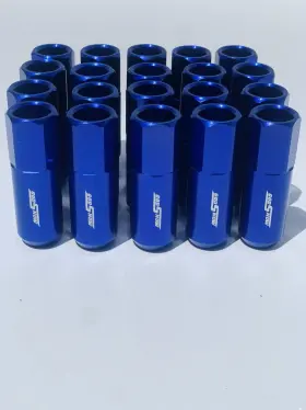 Lnb-6525bl Godsnow 20 Pcs Open End Blue M12x1.25 High Performance Aluminum Racing Lug Nuts