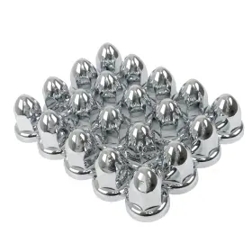 Gps2438488 Golfpartstore Lug Nut Covers Push On 2-3/8 Inch Abs Plastic Chrome For Semi Truck 20 Pack