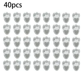 Gps2438592 Golfpartstore Chrome Semi Truck 33mm Push-on Flanged Lug Nut Covers Abs Plastic 40 Pack