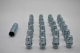 26144etszd Gorilla Set 24 Et Spline 5/6 Lug Nut Kit Zinc 14mm X 1.5 Tall M14x1.5 Extended Thread