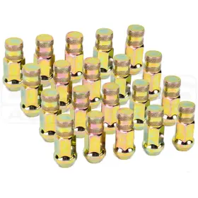 45128yz-20 Gorilla Closed End Lug Nuts Forged Steel Yellow Zinc 12x1.25mm Set/20