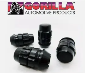 71641xbc Gorilla X2 Wheel Locks 14mm X 1.50 Bulge Acorn Black 14x1.5