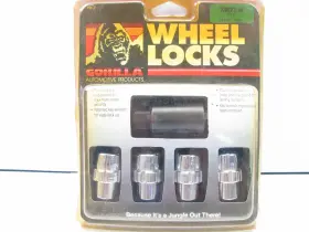 73671sm Gorilla 7/16 Inch X 20 Wheel Locks Set Mag Seat Right Hand Thread Chrome