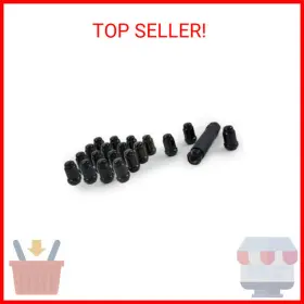 21133bc Gorilla Automotive Small Diameter Acorn Black 5 Lug Kit 12mm X 1.50 Thr