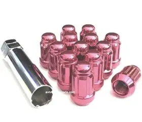41138htx20 Gorilla Automotive 12x1.5 Spline Tuner Lug Nuts Wheel Locks 20 Lugs And 1 Key Included 12mmx1.50 Pink