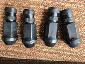 45038bc Gorilla Automotive Black Steel Lug Nut Set 12x1.5 Open End