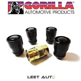 61641bc Gorilla Automotive Guard Wheel Locks 14mm X 1.50 Bulge Acorn Seat Black 14x1.5